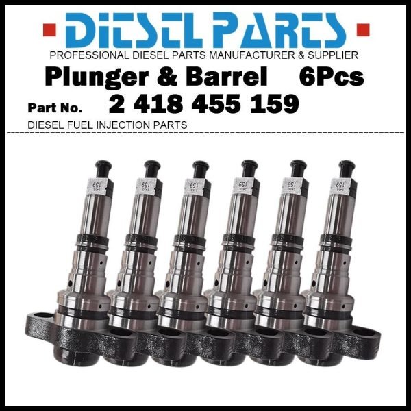 6Pcs Plunger and Barrel 2455-159 2418455159 for 1994-1998 Dodge Cummins 5.9L