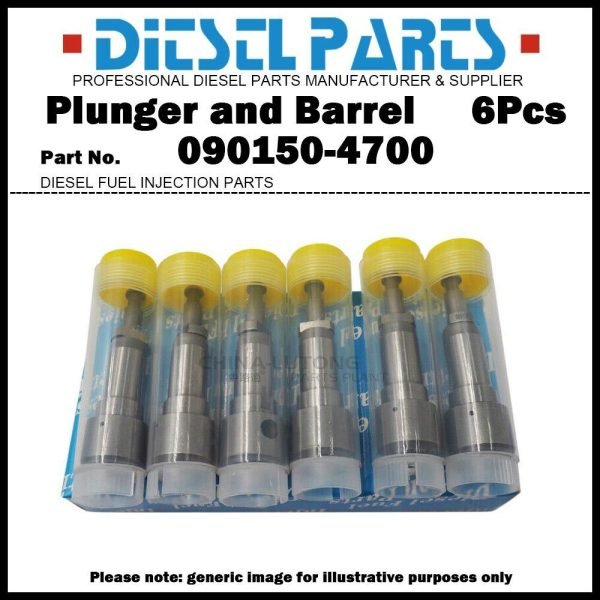 6pcs Plunger and Barrel Assy 4700 090150-4700 22104-2661A for HINO 500 H06C H07C