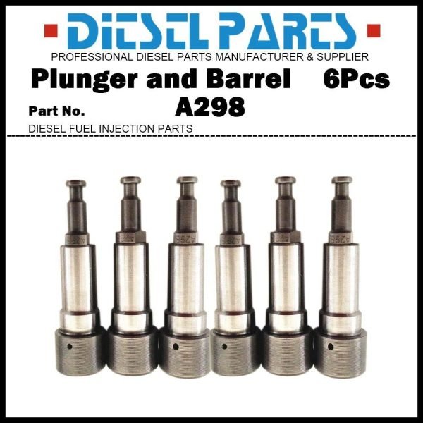 6x Plunger and Barrel Assembly A298 131154-5620 for Komatsu PC200-7 4D102 6D102