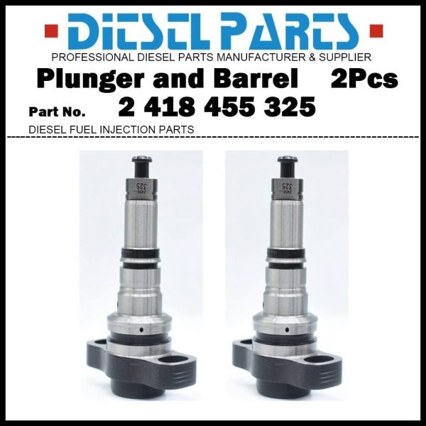 2x Plunger and Barrel Assembly U952 2418455325 for Renault ??Magnum 420TI 92-96