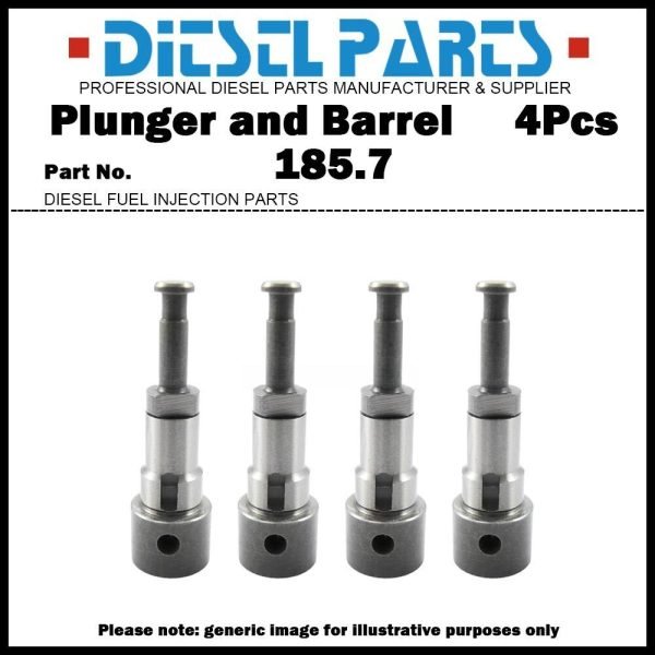 4x Plunger and Barrel 185.7 090150-1857 for Mitsubishi Fuso 4D31 4D30 4DR5 4DR7