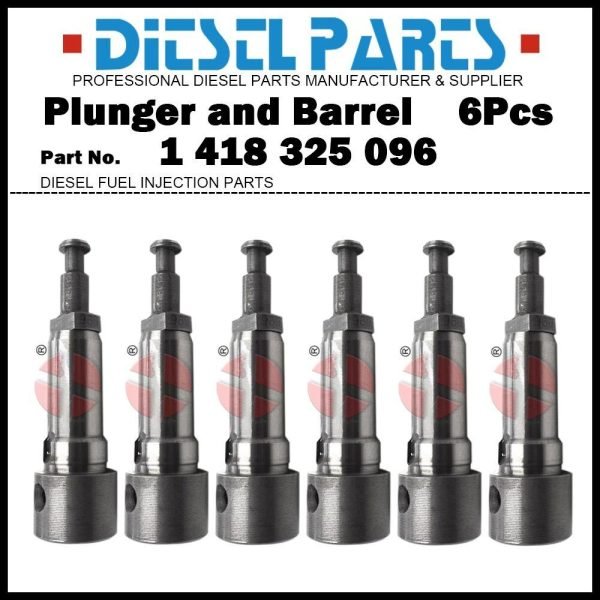 6x Plunger and Barrel 1418325096 for Mercedes Benz L1313 1513 OM352 OM352A OM364