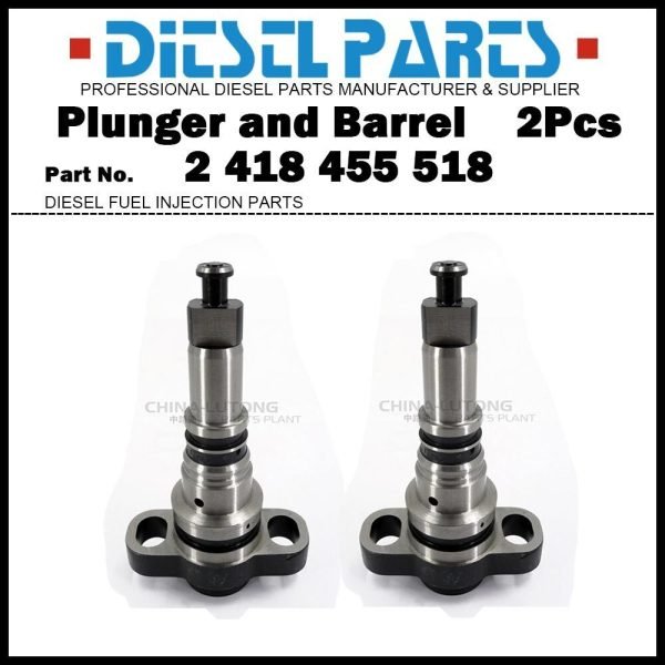 2x Plunger and Barrel 2455-518 2418455518 1370206 for SCANIA 114 124 10.7D 11.7D