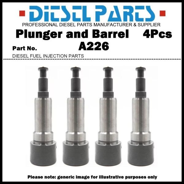 4x Plunger and Barrel Assembly A226 131152-8520 9443610341 8944722730 for ISUZU