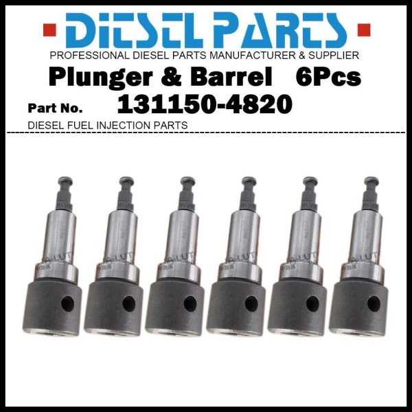 6Pcs Plunger and Barrel Assy A836 131150-4820 for CATERPILLAR 350 Excavator C6.4