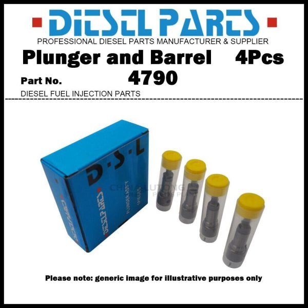 4x Plunger and Barrel 4790 090150-4790 for Toyota Dyna Toyoace Hino 300 /1W W04D