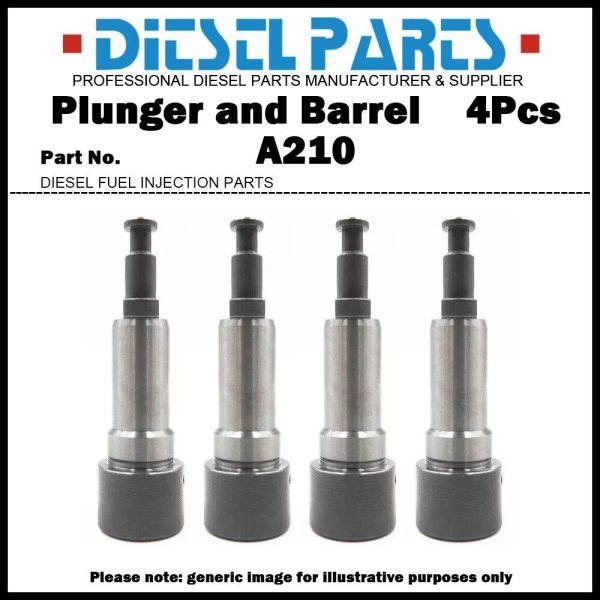 4x Plunger and Barrel Assembly A210 131152-7320 for MITSUBISHI CANTER 4D31 4D31T