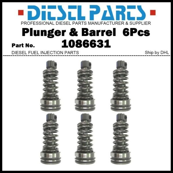 6x Plunger and Barrel 108-6631 2W3414 20R5290 for Caterpillar 3406 3412 245 245B