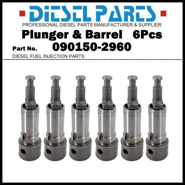 6x Plunger and Barrel Assembly 090150-2610 2610 for HINO 500 Ranger H06CT H07CT