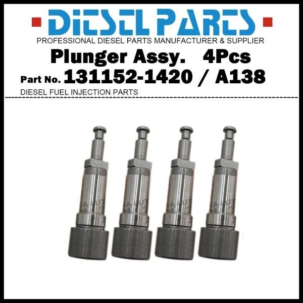 4x Plunger and Barrel A138 131152-1420 for MAZDA Titan SL / MITSUBISHI Fuso 4D31