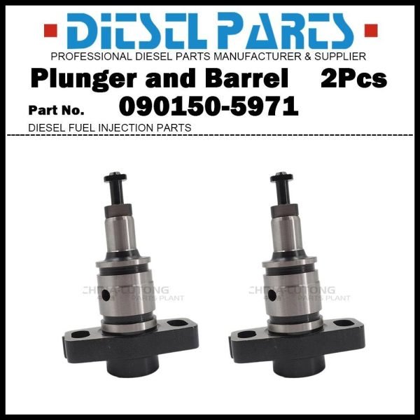 2x Plunger and Barrel 5971 090150-5971 for HINO J05C J08C Mitsubishi Canter 4D34