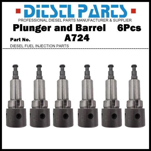 6x Plunger and Barrel Assembly A724 131153-4520 for ISUZU Forward 6HE1 6HH1 6HK1