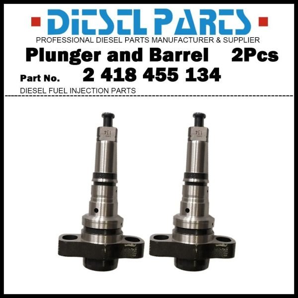 2x Pump Element Plunger and Barrel 2418455134 2455-134 for Mercedes Benz OM447LA