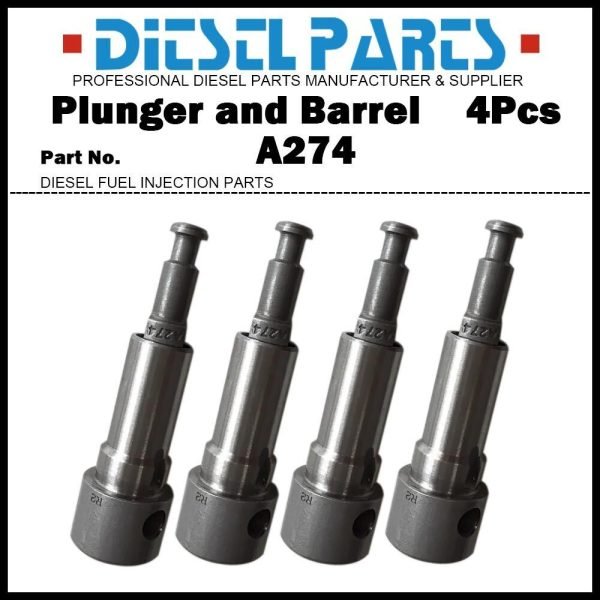 4Pcs Plunger and Barrel Assembly A274 131154-3220 for ISUZU ELF N Series 4HF1