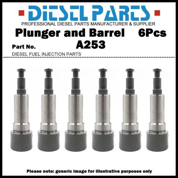 6Pcs Plunger and Barrel Assembly A253 131154-1120 for HINO 300 500 W06E W06C