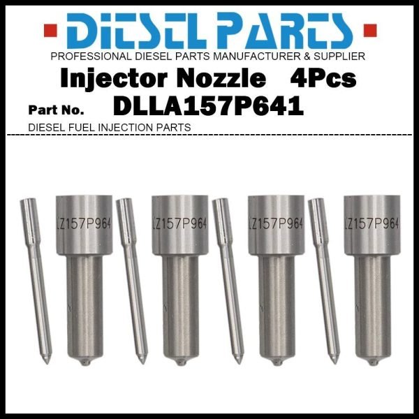 4Pcs Fuel Injector Nozzle Tips DLLA157P641 for Mitsubishi Fuso Canter 4D35 4D33