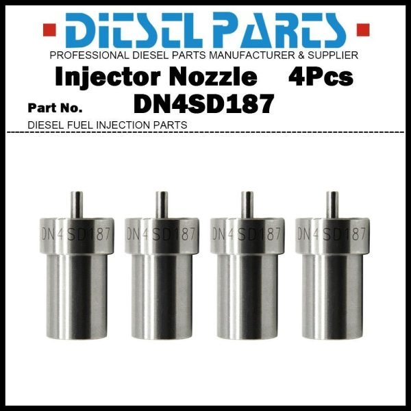 4x Diesel Injector Nozzle DN4SD187 3040871R91 BDN4SD6299 for CASE IH BD144 BD154