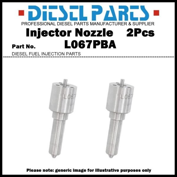 2Pcs Diesel Fuel Injector Nozzle L067PBA for New Holland Delphi Injector 003B02