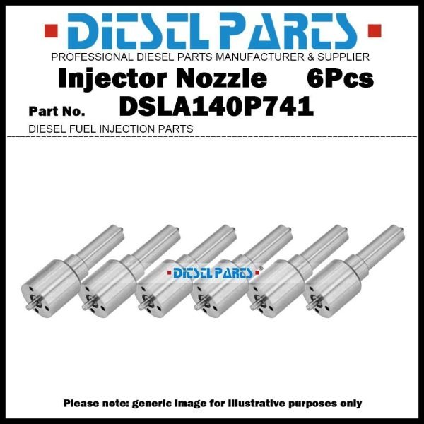 6Pcs Fuel Injector Nozzle Tips 0433175167 85132341 DSLA140P741 for MACK Trucks