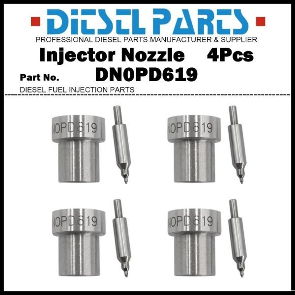 4x Injector Nozzle DN0PD619 for Toyota Hilux Land Cruiser Prado 3.0 1KZ-T 1KZ-TE