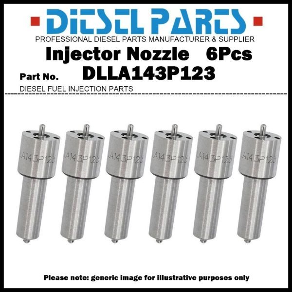 6Pcs Fuel Injector Nozzle 0433171112 DLLA143P123 for VOLVO PENTA 848799 3803254