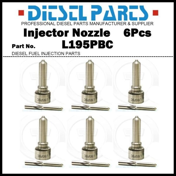 6Pcs Fuel Injector Nozzle Tips L195PBC for VOLVO TRUCK MD11 BEBE4D12001 20747797