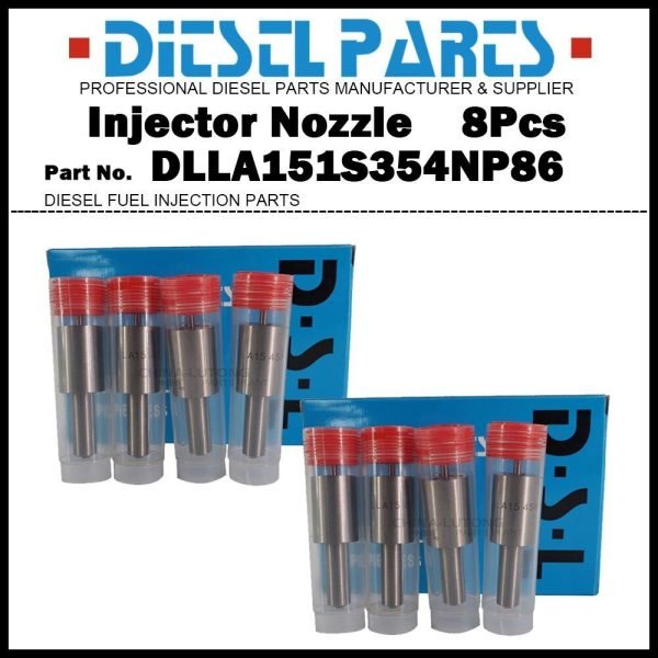 8Pcs Fuel Injector Nozzle DLLA151S354NP86 for Nissan Diesel RD8 RE8 RF8 RG8 RH8