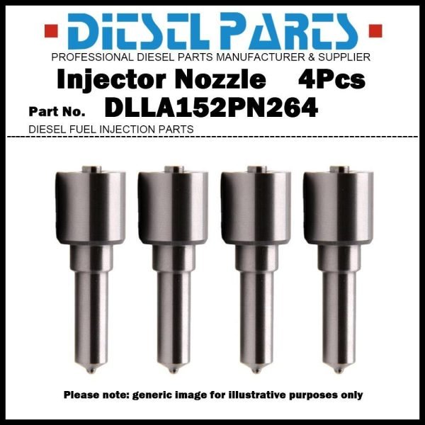 4x Fuel Injector Nozzle DLLA152PN264 for ISUZU Elf NPR NPS 4HG1 4HG1T 4HK1 4HK1T