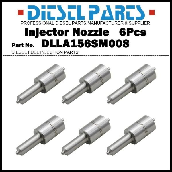 6x Injector Nozzle DLLA156SM008 105025-0080 for Isuzu Forward FRD FRR 8.2d 6HH1