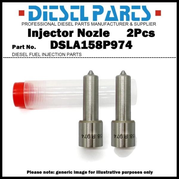 2Pcs Injector Nozzle DSLA158P974 for 01-04 GMC Chevy 6.6L Duramax LB7 0986435502
