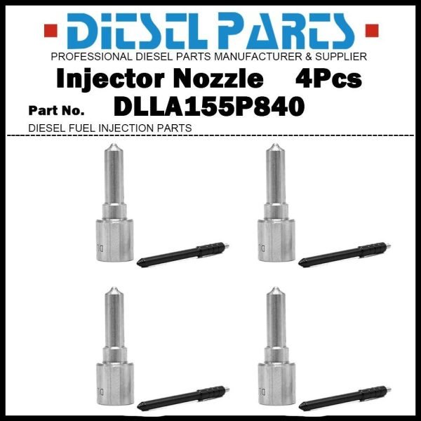 4x Fuel Injector Nozzle DLLA155P840 for Hino 300 Toyota Dyna N04C-TY 23670-E0190