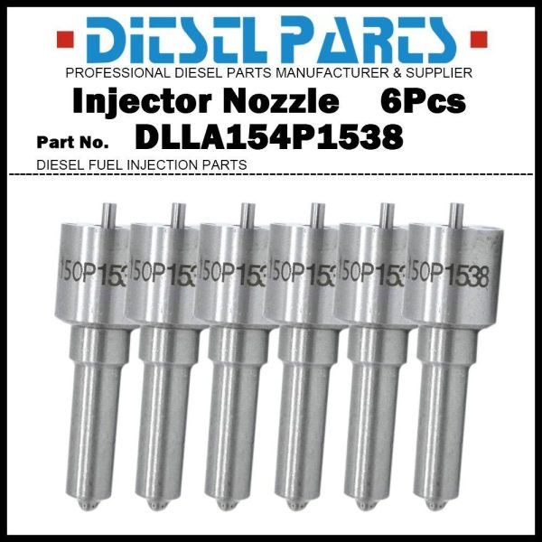 6 Injector Nozzle DLLA154P1538 for MERCEDES BENZ ACTROS MP2 MP3 11.9d 0432191242