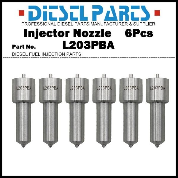 6Pcs Diesel Fuel Injector Nozzle Tips L203PBA fit HOWO A7 Weichai WD615