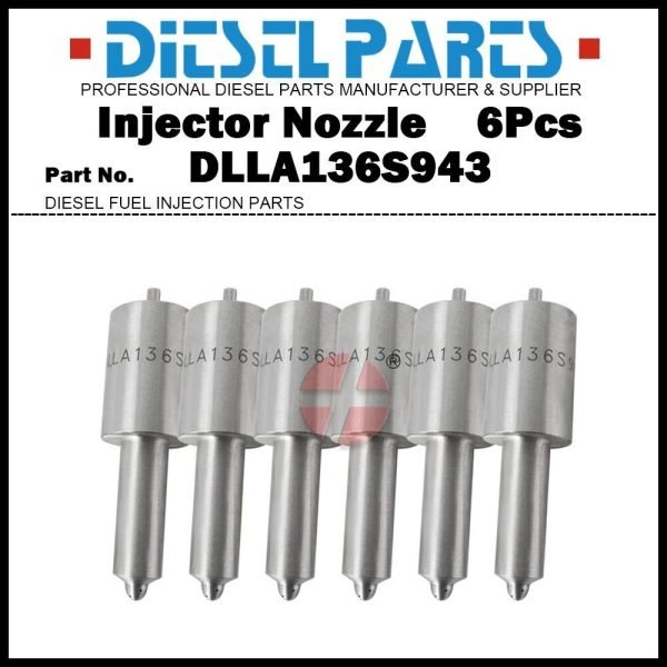 6Pcs Fuel Injector Nozzle 0433271740 DLLA136S943 51101020189 for MAN D2840 D2866