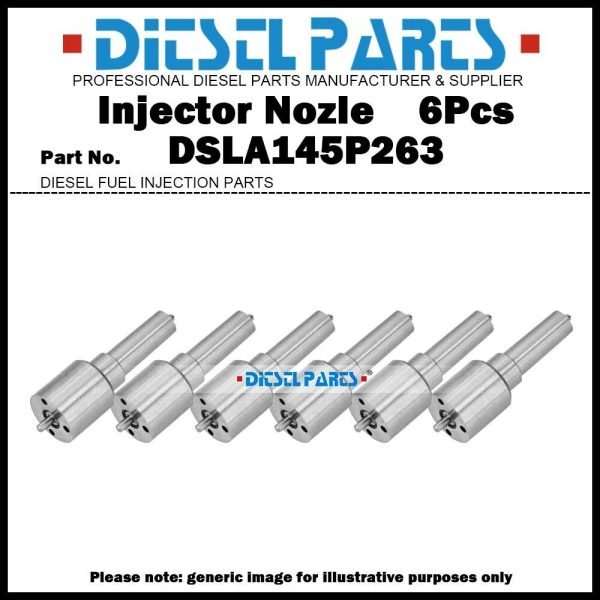 6x Fuel Injector Nozzle Tips DSLA145P263 0433175031 for Cummins 6BTA 6BTAA 5.9L