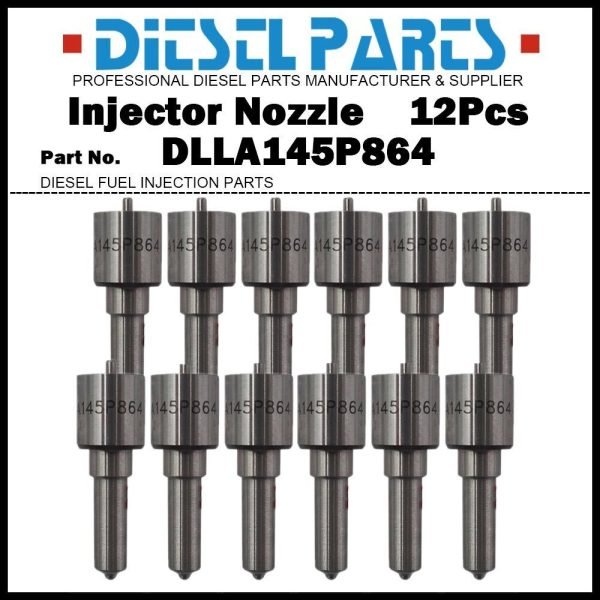 12x Injector Nozzle DLLA145P864 for Toyota Hilux 2.5 2KD 23670-0L010 23670-30240