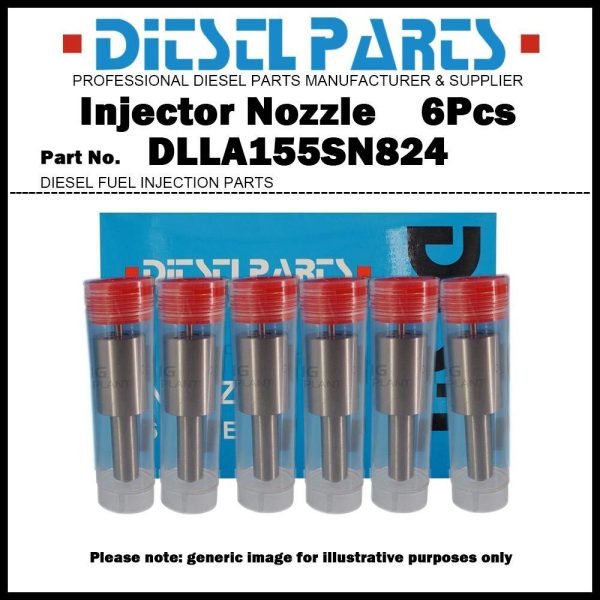 6Pcs Fuel Injector Nozzle Tips DLLA155SN824 105015-8240 for HINO 500 Ranger W06E