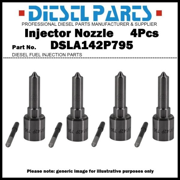 4Pcs Injector Nozzle DSLA142P795 for Peugeot Citroen 2.0D 0445110044 0445110008