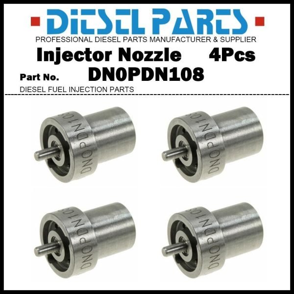 4x Injector Nozzle DN0PDN108 Fit ISUZU 4FC1 Opel CORSA COMBO 1.5/1.7D 4EE1 4EC1T