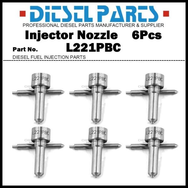 6x Injector Nozzle L221PBC for VOLVO FH12 FM12 12.1d D12C/D BEBE4C00001 20430583