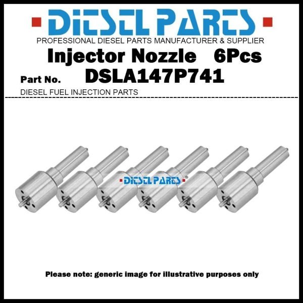 6Pcs Diesel Fuel Injector Nozzle Tips DSLA147P741 CDSLA147P741