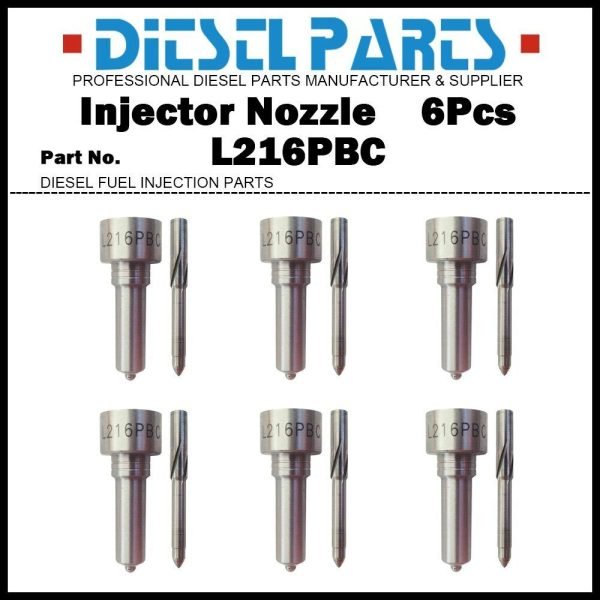 6x Fuel Injector Nozzle L216PBC for Volvo FH13 FM13 FH16 FM16 D13A D13D 21371672