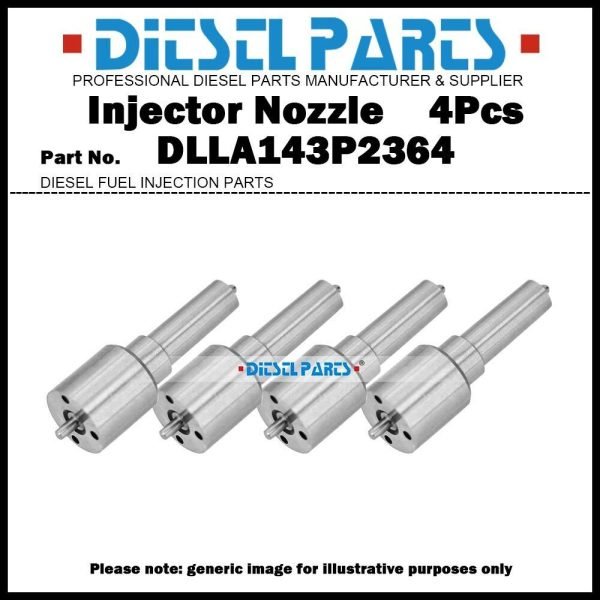 4x Fuel Injector Nozzle Tips 0433172364 DLLA143P2364 for Foton 4JB1T 0445110515