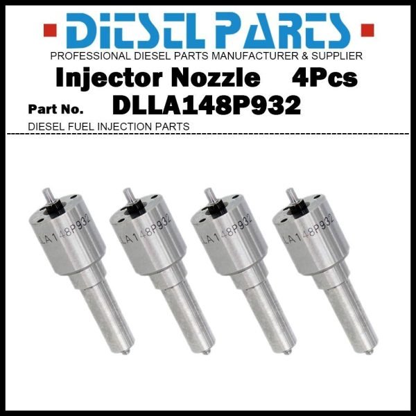 4Pcs Injector Nozzle DLLA148P932 for Nissan Navara 2.5d 095000-6240 16600-VM00A