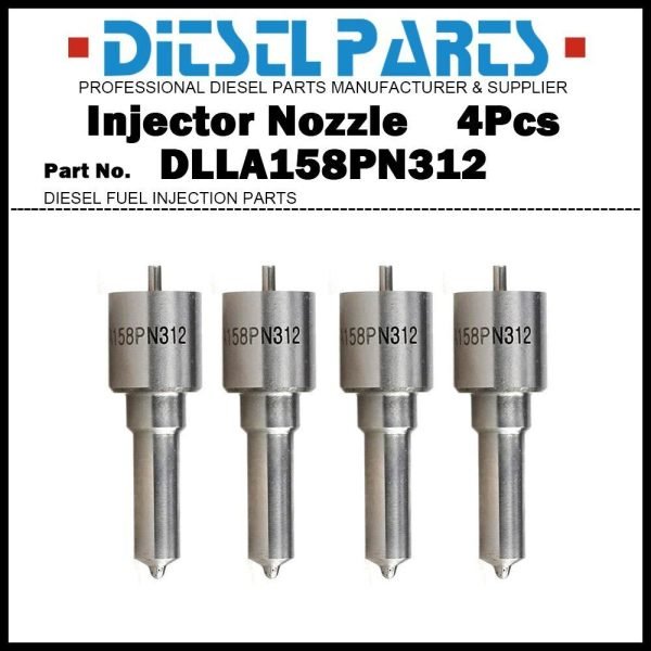 4x Fuel Injector Nozzle Tips DLLA158PN312 for Mitsubishi Fuso Canter 4D31 4D31T