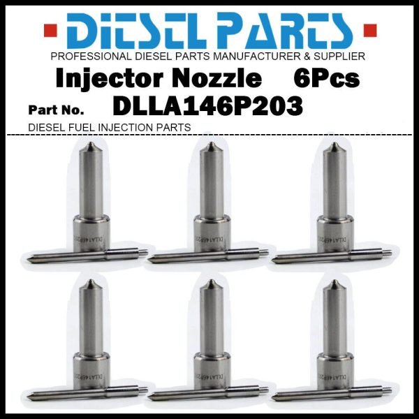 6Pcs Fuel Injector Nozzle DLLA146P203 0433171169 51101020205 for MAN D2866 12.0D