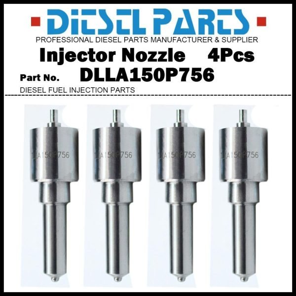 4Pcs Fuel Injector Nozzle 093400-7560 DLLA150P756 for Kubota V3300 1C050-53005