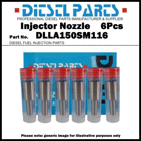 6x Fuel Injector Nozzle Tips DLLA150SM116 105025-1160 for Mitsubishi Fuso 6D16T7