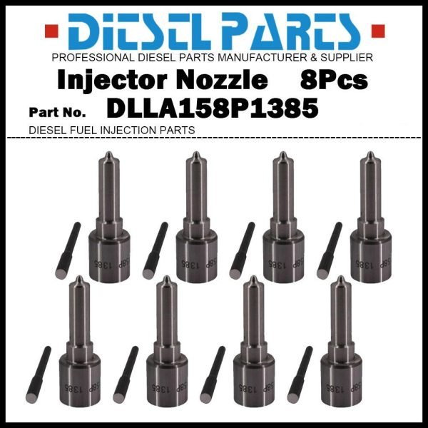 8x Injector Nozzle DLLA158P1385 for 04-05 Chevy GMC Duramax LLY 6.6L 0986435504