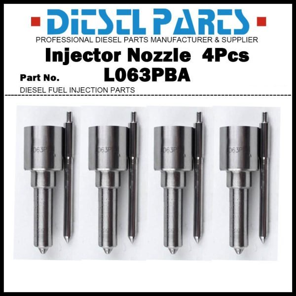 4Pcs Fuel Injector Nozzle L063PBA 2645A635 for Perkins 1004.40T B00802A 2645A051